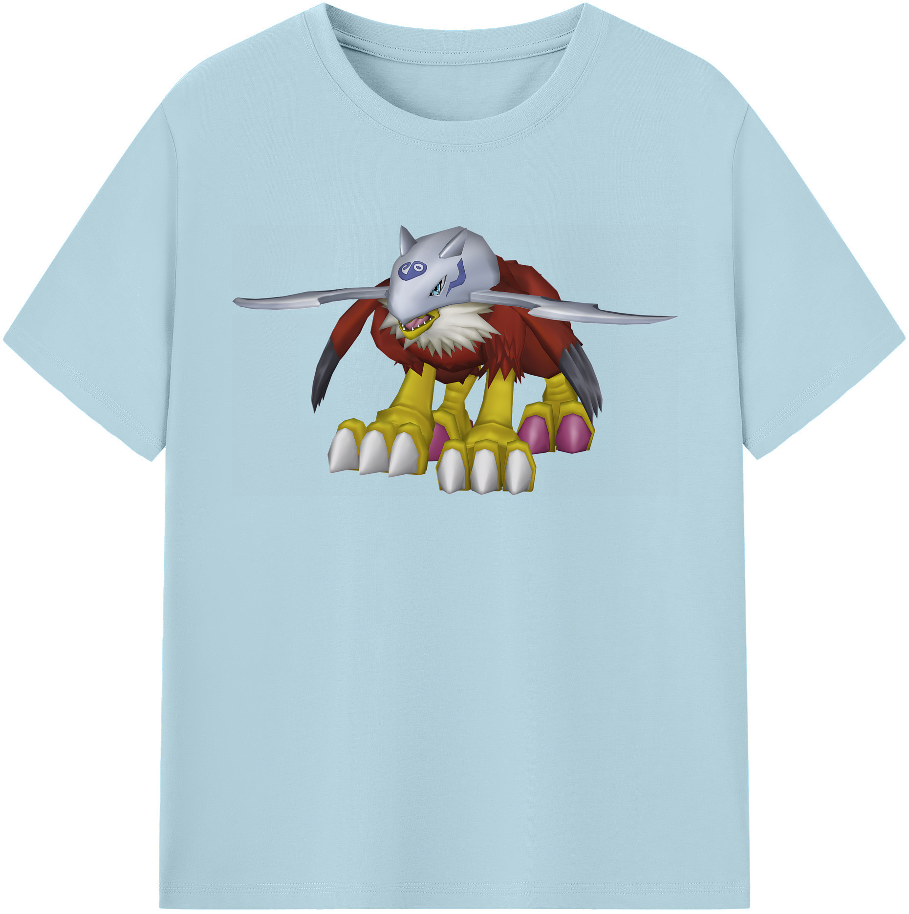（画像用） Digimon デジタルモンスター/デジモン 綿100％半袖Tシャツ（フロントプリント）